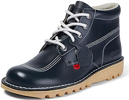 Kickers Klassieke Kick Hi enkellaarzen voor heren, extra comfortabel, extra duurzaamheid, premium kwaliteit, marineblauw, 40 EU