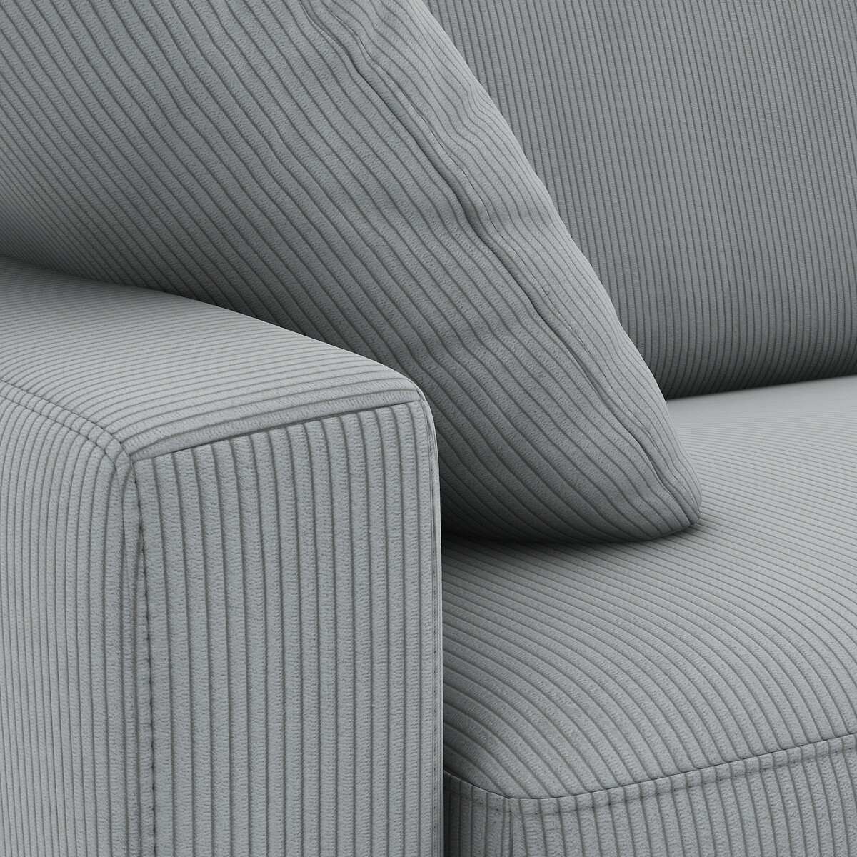 LA REDOUTE INTERIEURS<br>Sofá cama de veludo fino, espuma, Timor