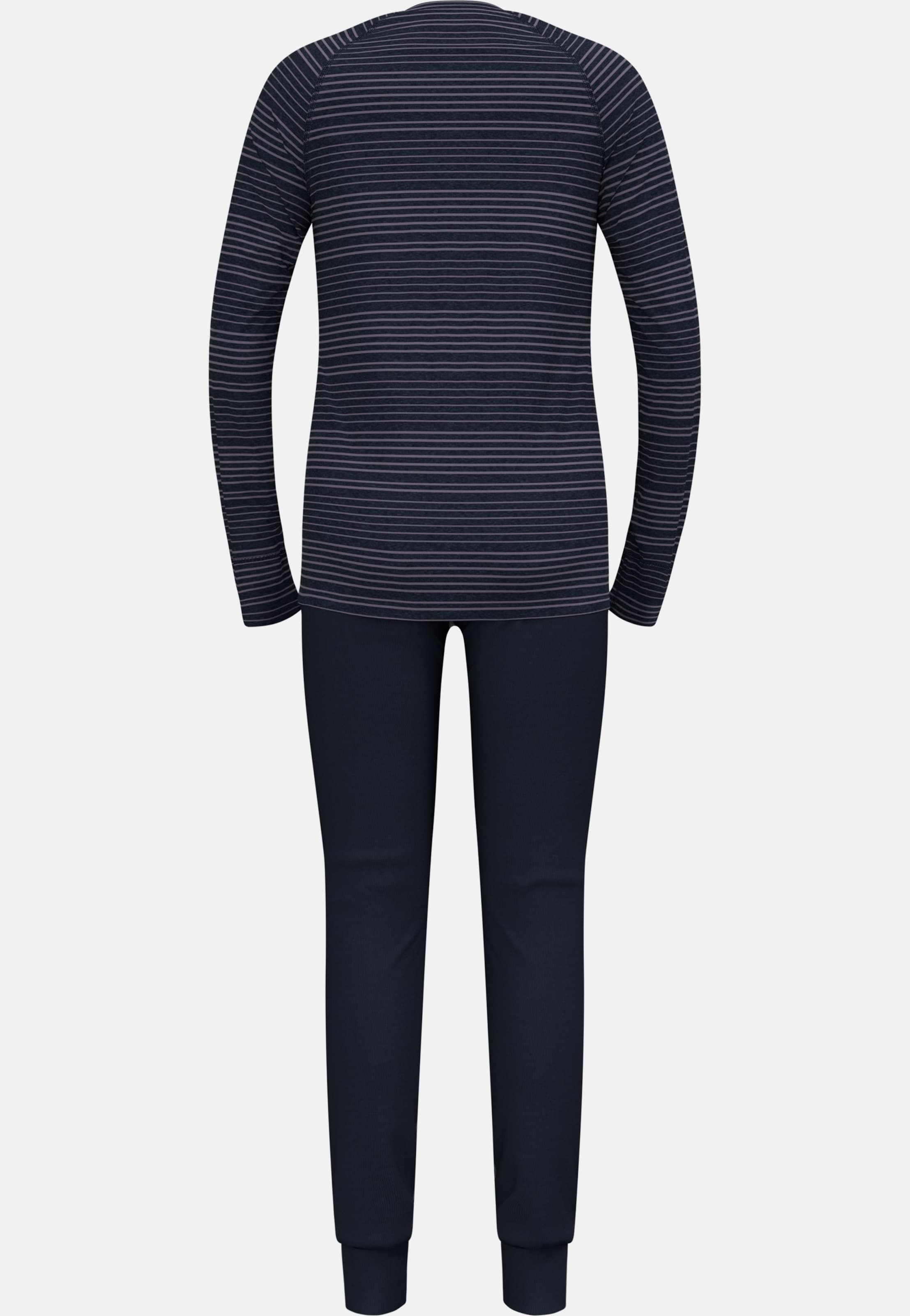 Active Warm Base layer Set in dark sapphire - gray ridge
