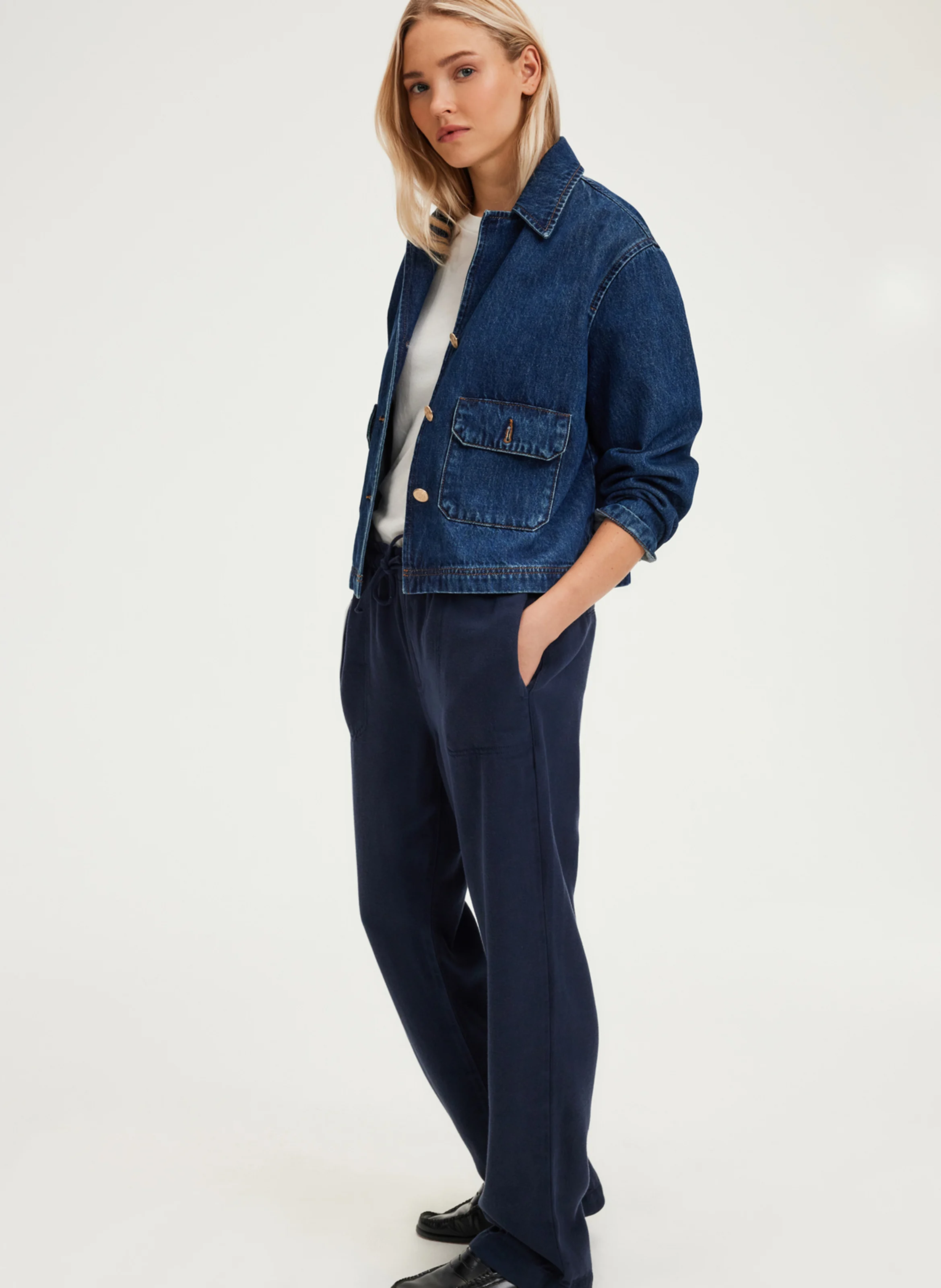 NETTIE - Pantalon droit | Bleu