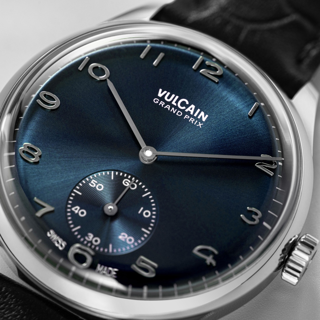 Vulcain Grand Prix Small Second Blue 39mm