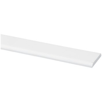Afdeklijst grenen wit gegrond 4x30 mm 270 cm