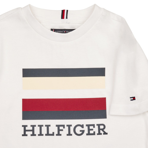 Tommy Hilfiger - TH LOGO TEE S/S - Blanc
