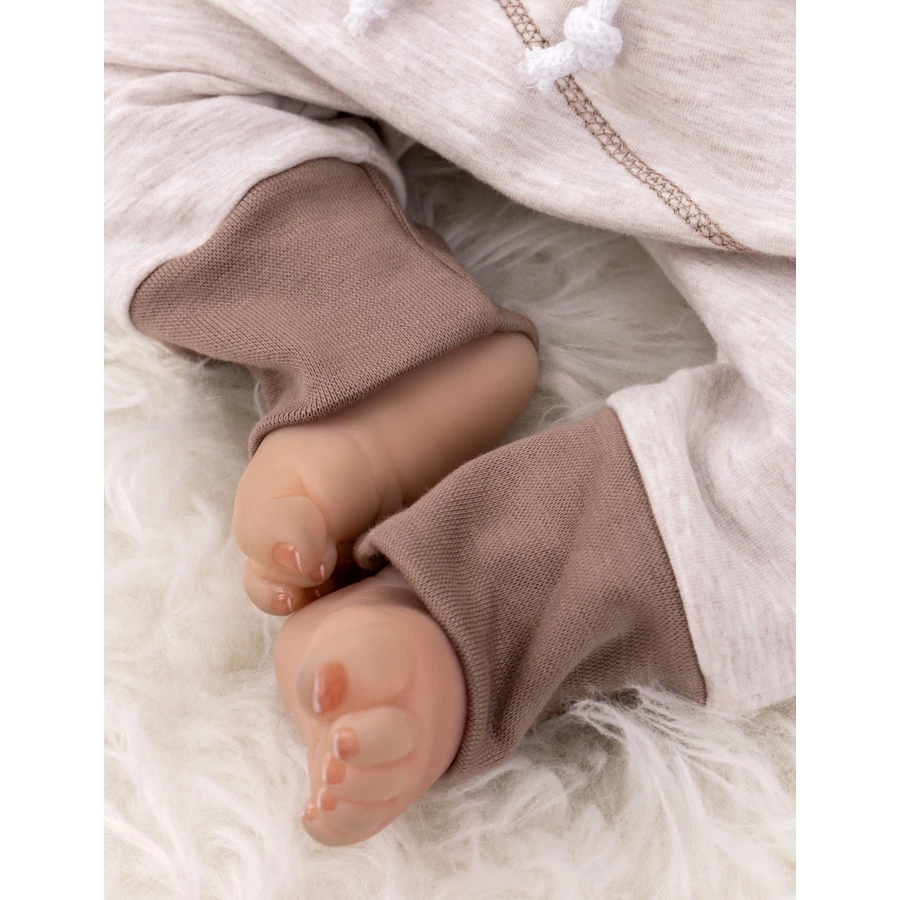 Baby Sweets 2tlg Set Shirt + Hose Patchwork Herzen beige