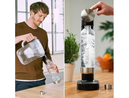 BRITA - Machine a eau pétillante sodaone - noire