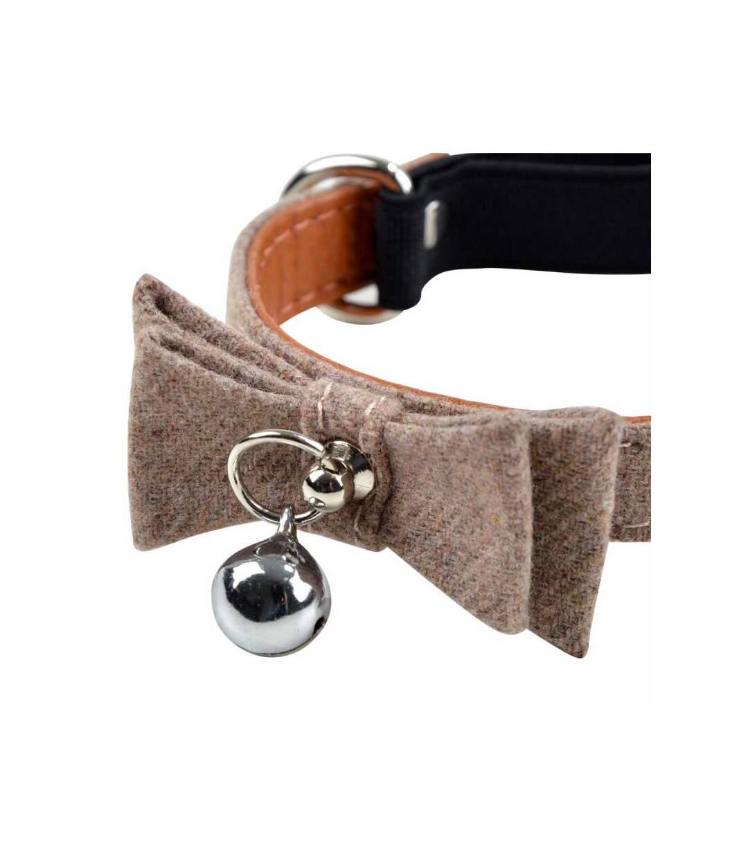 Paris Prix - Collier Pour Chat anti Etranglement 27cm Naturel
