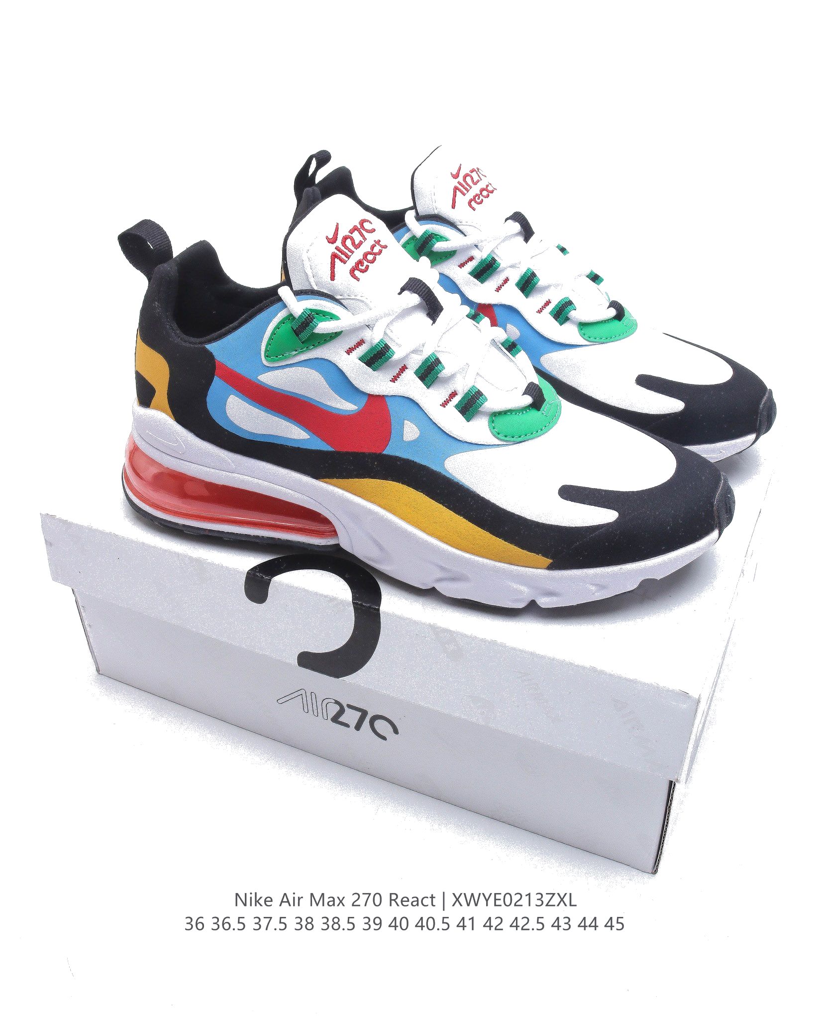 Nike Air Max 270 React SEBubble Pack Smoke GreyMulti Dames & Heren Schoenen-3
