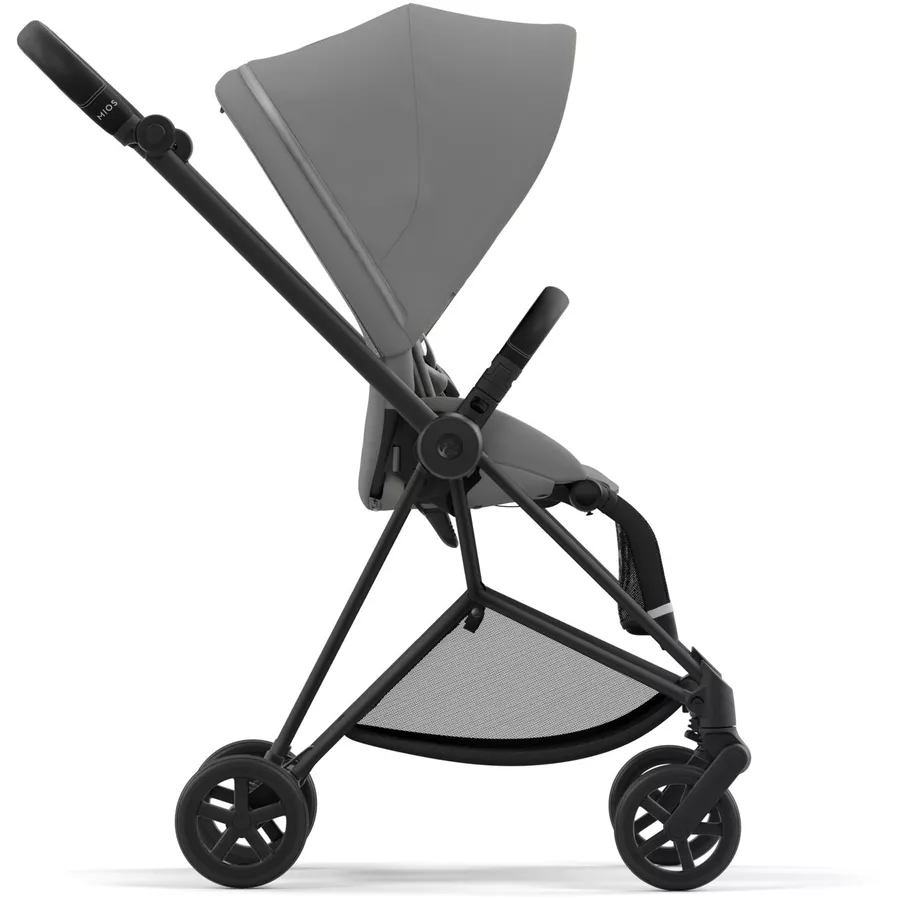 cybex PLATINUM Kombikinderwagen New Mios Matt Black Mirage Grey