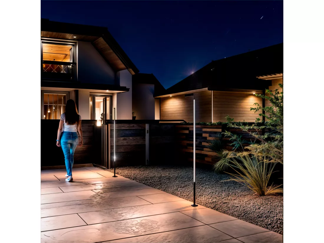 Balise LED Extérieur en saillie sur pied 12-24W 80-160cm Calax 1600 mm