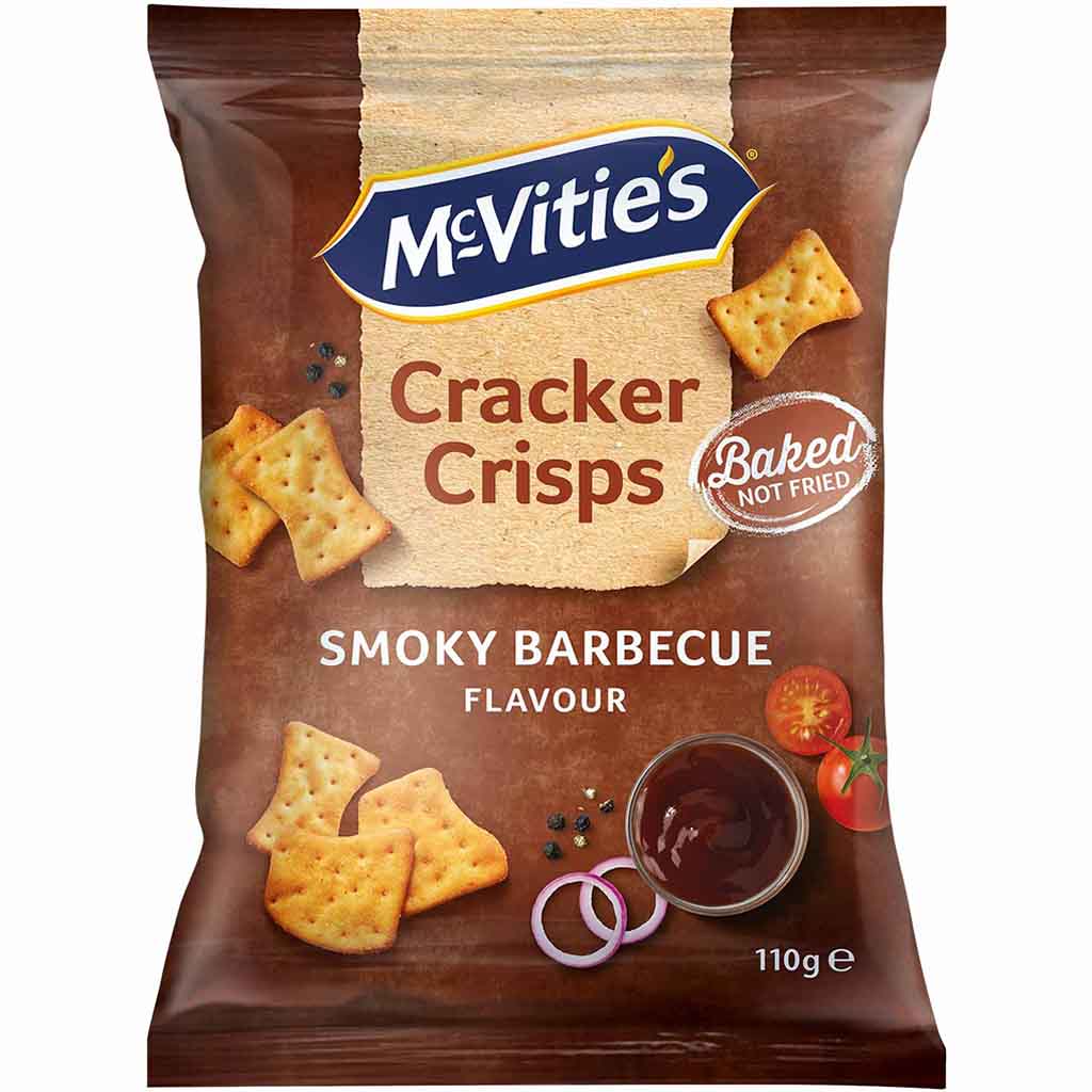 Mc Vities Cracker Crisps Smokey Barbecue 110g MHD:3.6.25