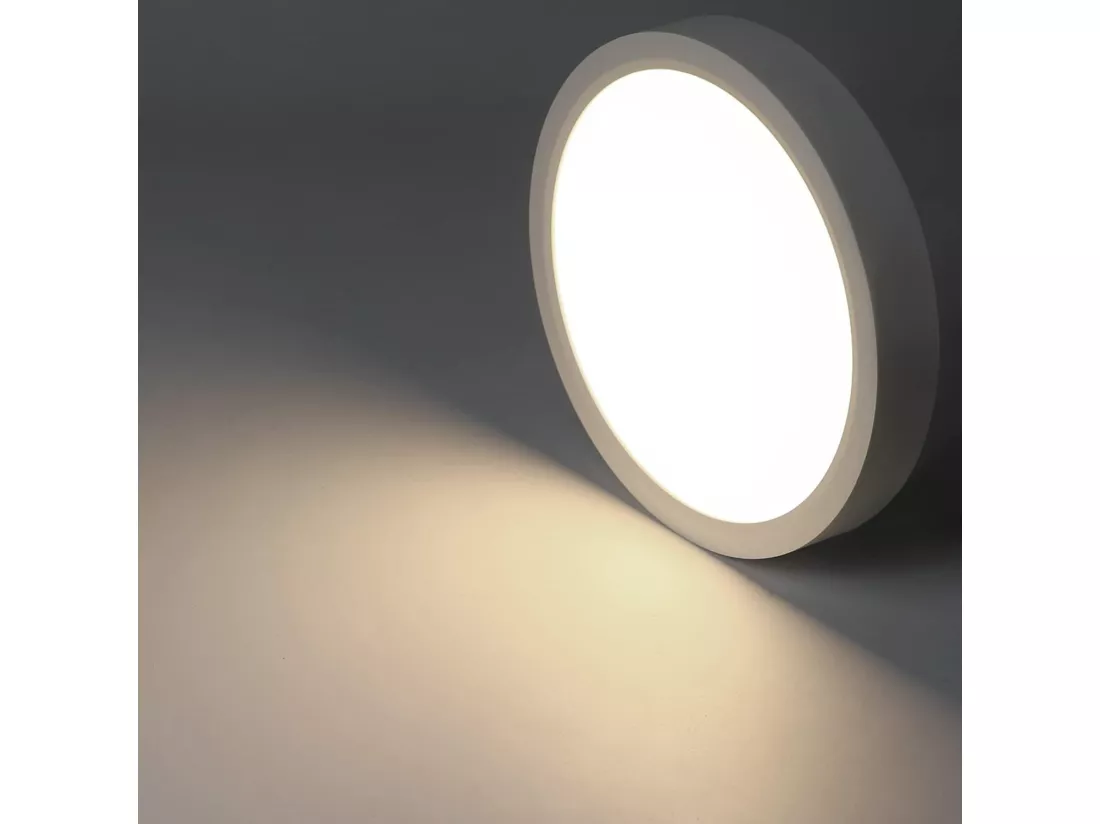 NETTLIFE Plafonnier LED plafonnier cuisine 15W lampe de salle de bain plate 4000K IP44