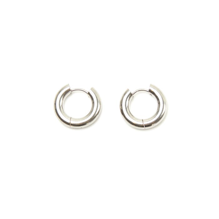 Atelier Veritas-Stainless steel oorringen dik