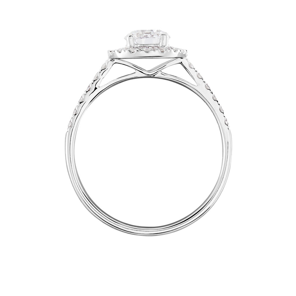 Bague Mentoura Or Blanc Diamant Synthétique