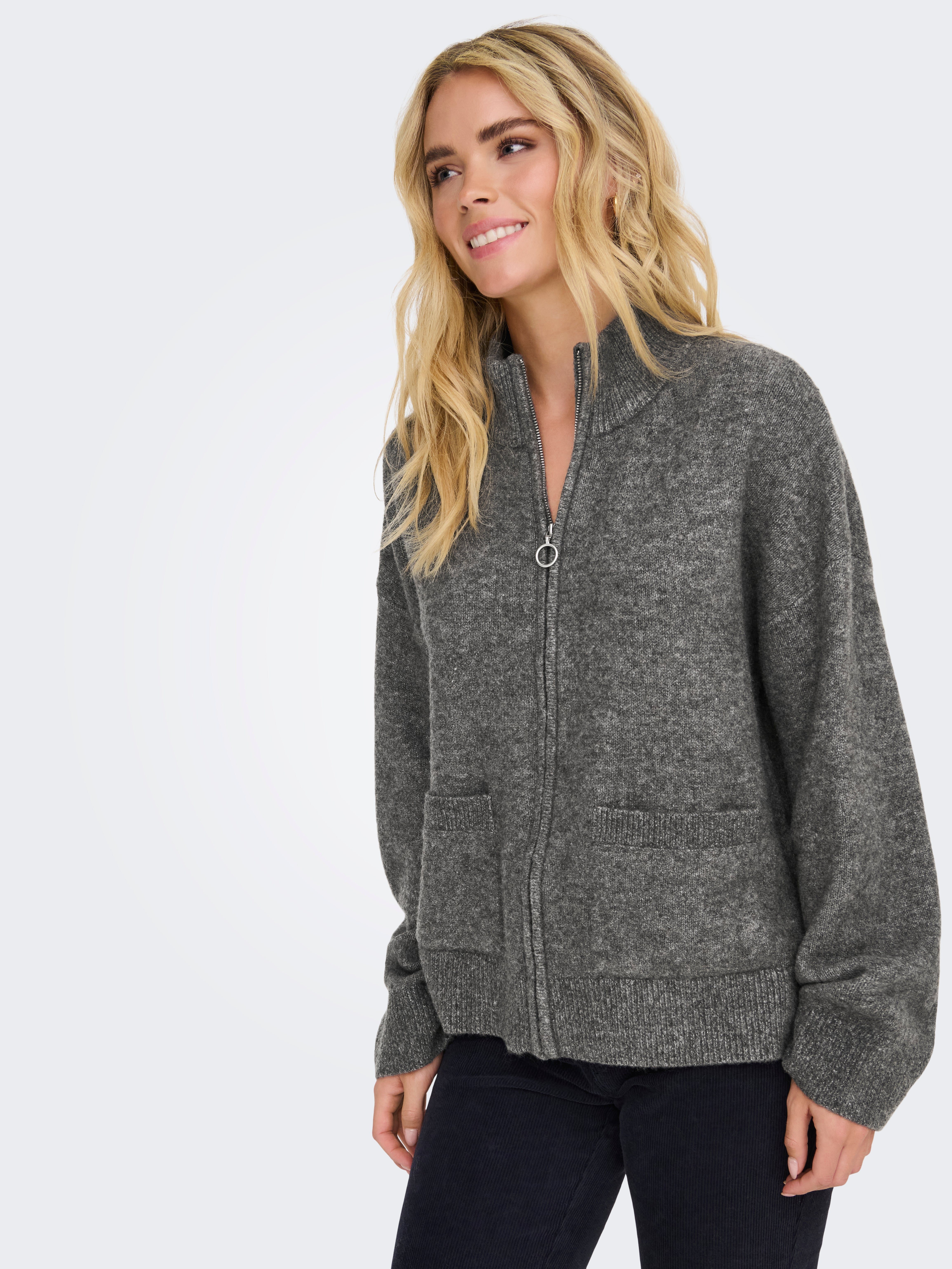 JDYANA Strickjacke Granite Grey