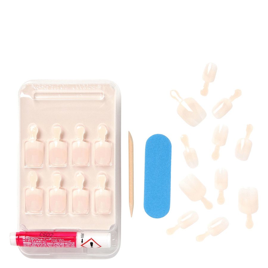 KISS Salon Acrylic Nude Nails Breathtaking 28pcs