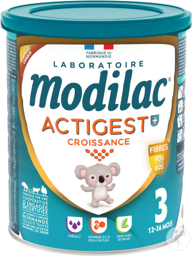 Modilac Actigest + Croissance 3ème Age 12-36 Mois 800g