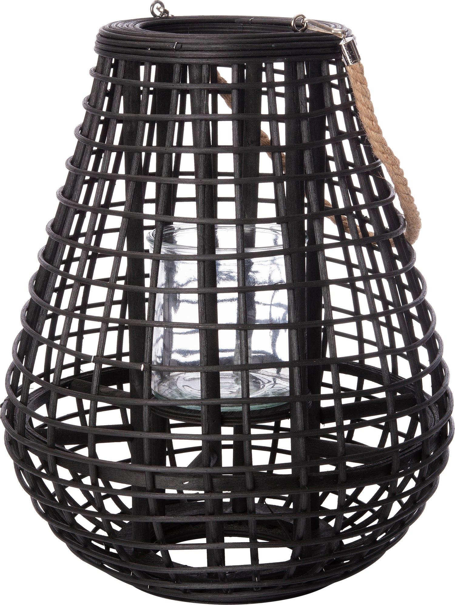 Intratuin windlicht Bregje zwart D 34 H 50 cm