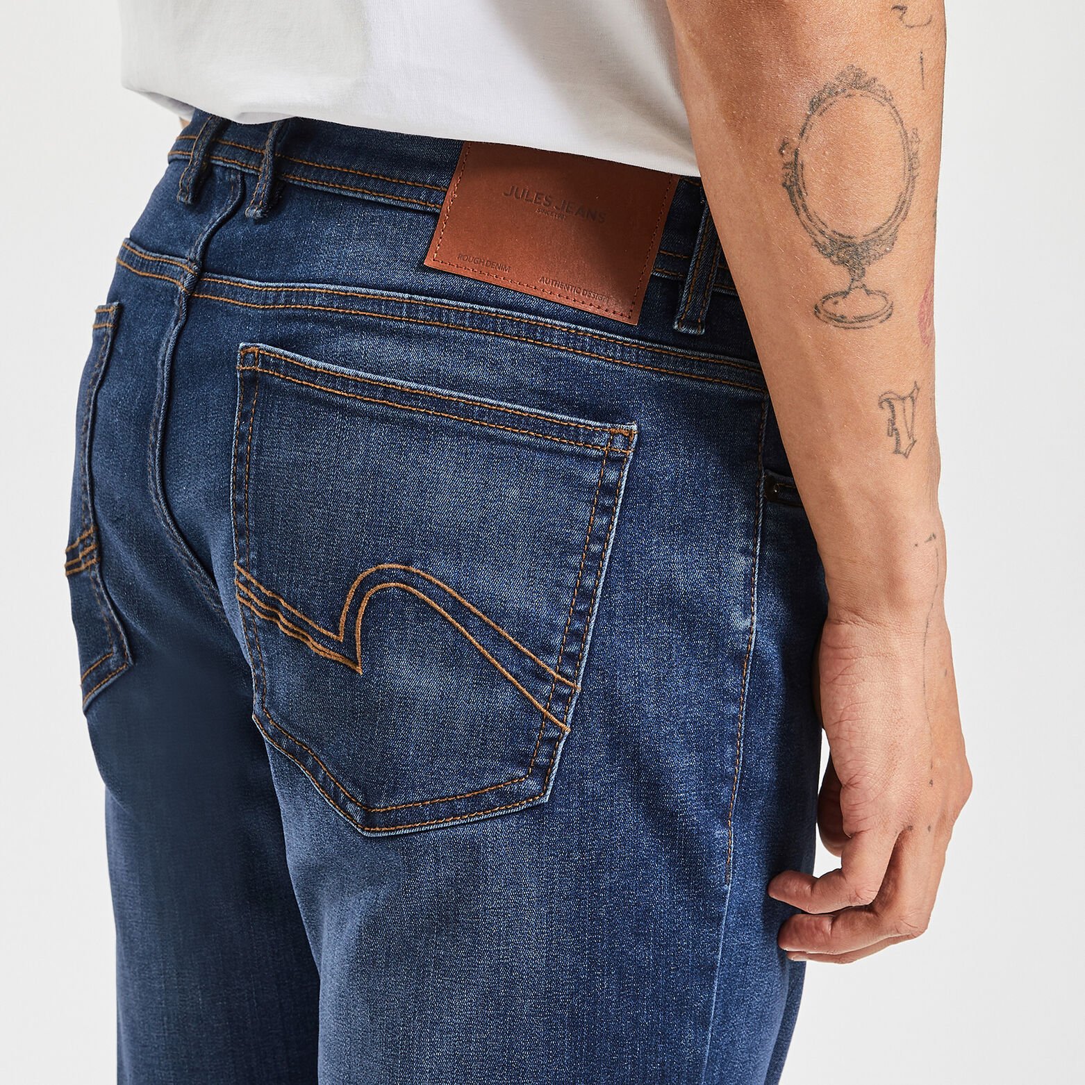 Jean slim urbanflex 4 longueurs Bleu