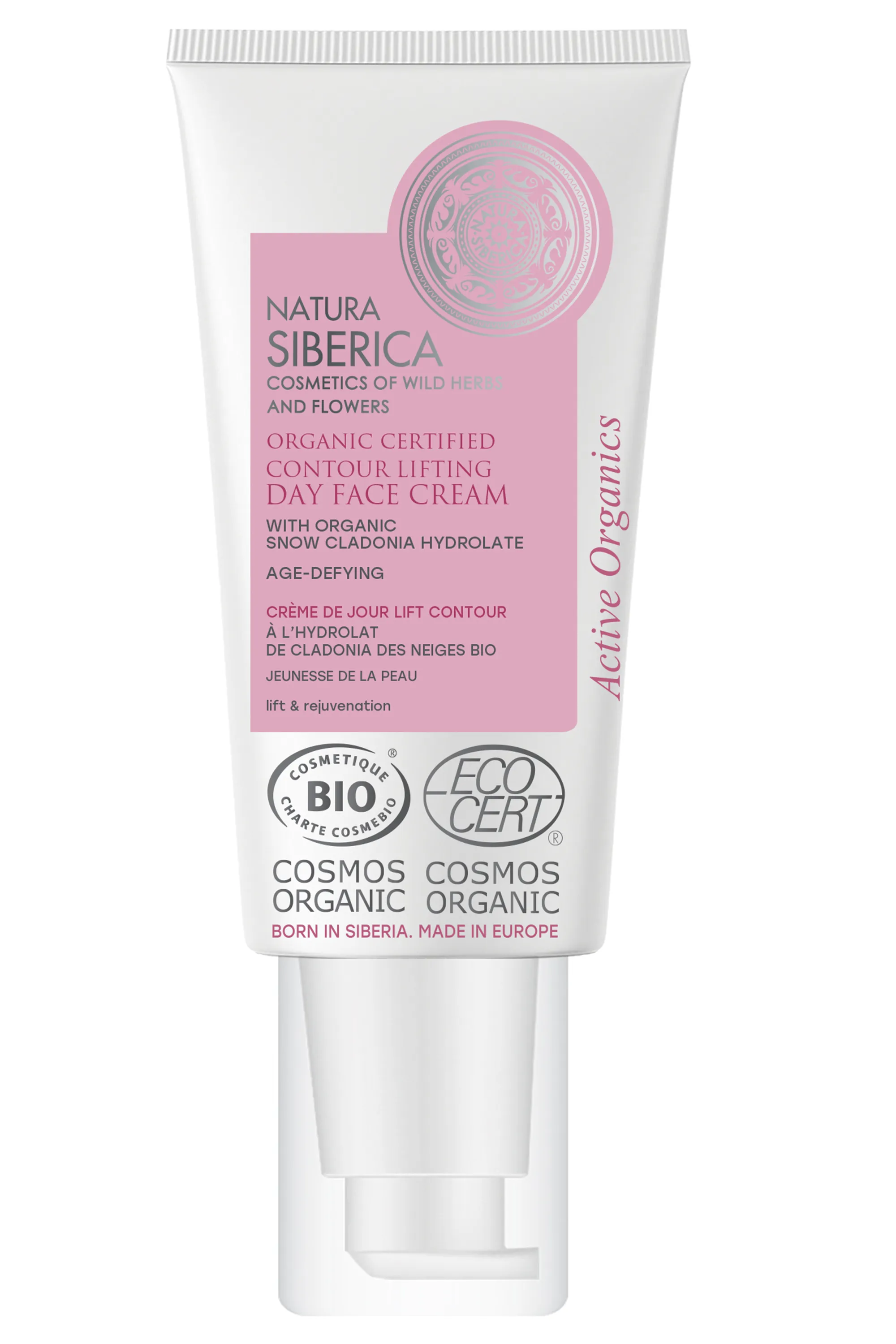 Natura Siberica Crème de jour Bio lift contour jeunesse de la peau à la Cladonia des Neiges-50 ml