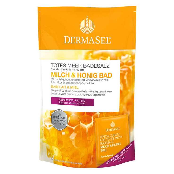 Dermasel Spa Totes Meer Badesalz Milch & Honig, 1 P