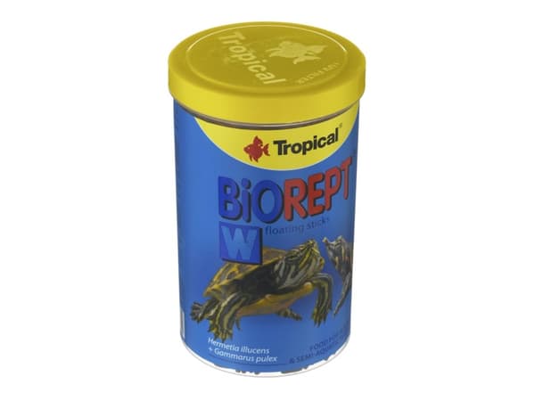 Tropical Biorept W, Akvariefisk, Tørr fiskemat, Stang, Vitamin A, Vitamin C, Vitamin D3, Vitamin E, Kopper, Kobbersulfat, Jod, Strykejern, Molybdenum
