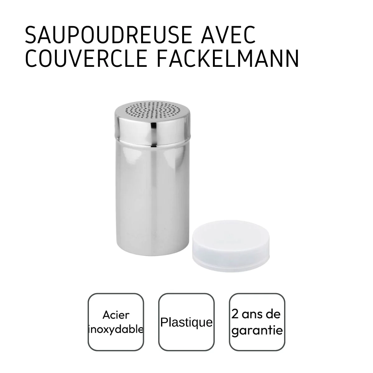 Saupoudreuse de cuisine avec couvercle Divers Fackelmann
