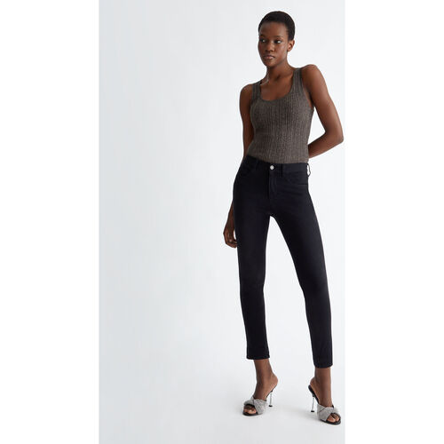 Liu Jo - Pantalón pitillo Bottom Up Negro