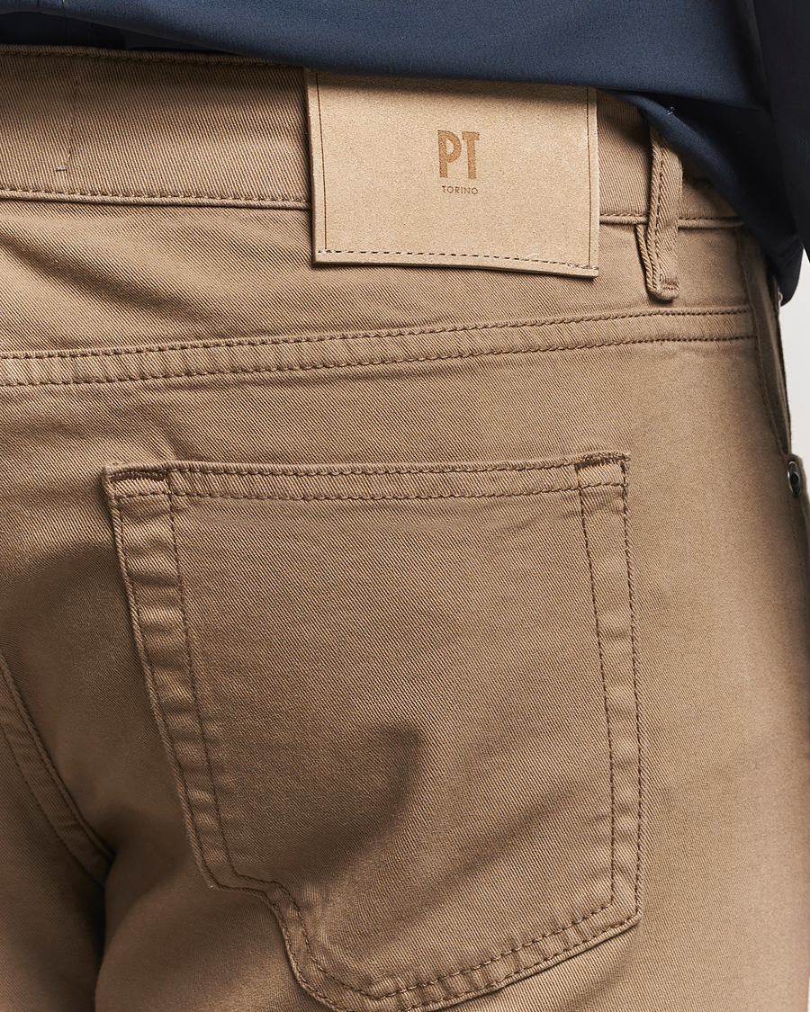 PT01 Slim Fit 5-Pocket Pants Brown
