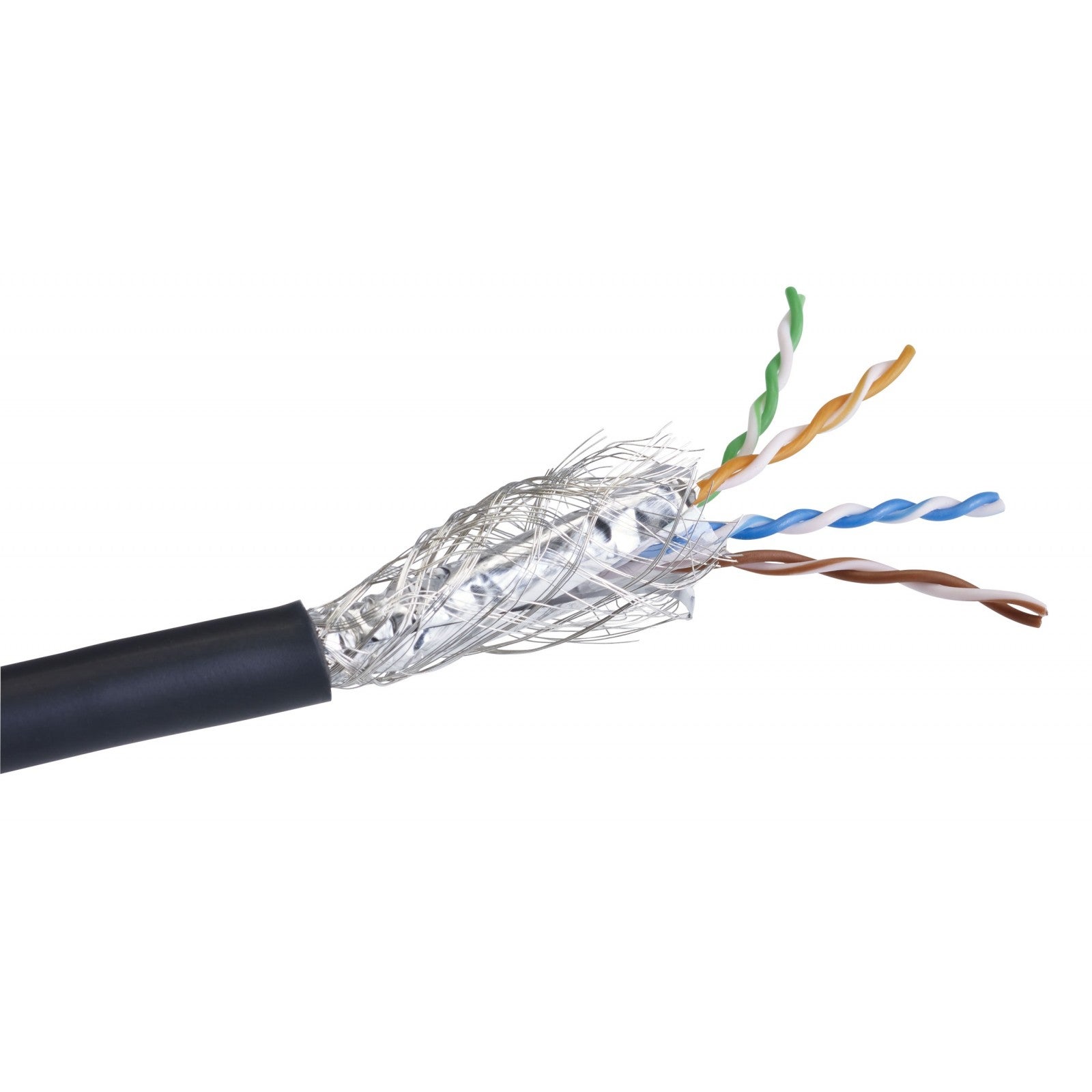 Hilec CAT6cable flexibele datakabel op rol 100 meter (zwart)