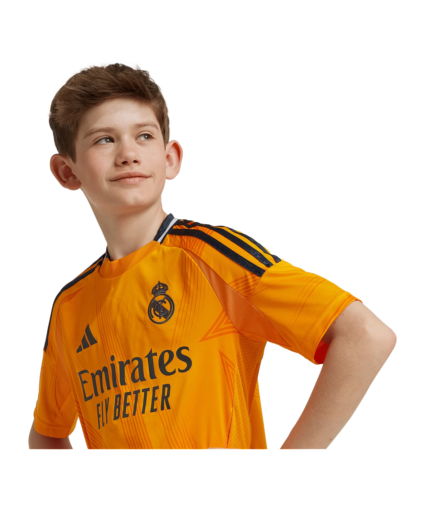 adidas Real Madrid Trikot Away 2024/2025 Kids Orange