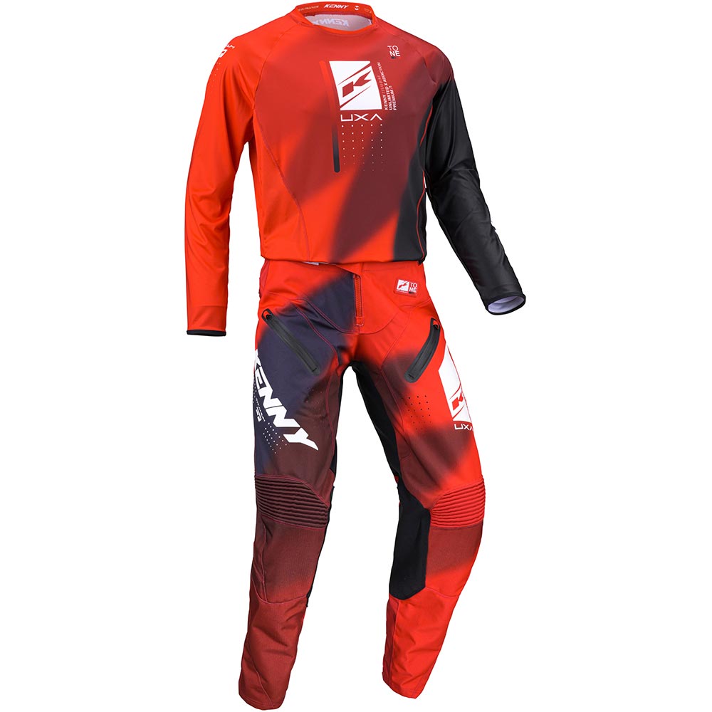 Kenny - Pantalon Titanium Tones Rouge / Noir