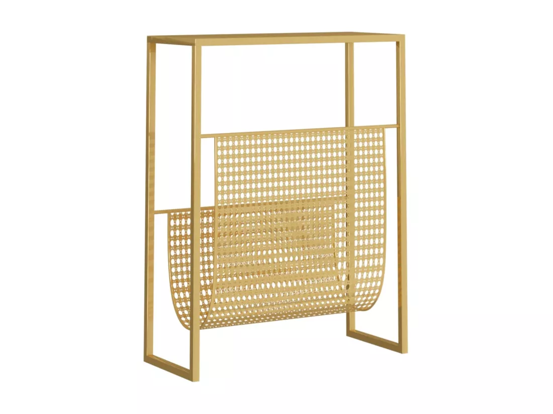 Porte-revue Doré 35x15x45 cm Acier