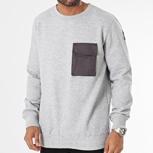 Sweat Crewneck Gris Chiné