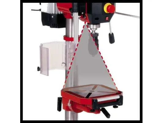 Einhell TE-BD 750 E, Søjleboremaskine, Nøglefri, B16, Knapper, Aluminium, Sort, Rød, 450 rpm