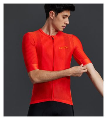 Maillot Manches Courtes Le Col Pro Aero Rouge