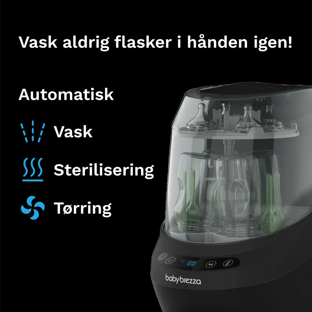 Køb Baby Brezza Black Flaske Washer Pro