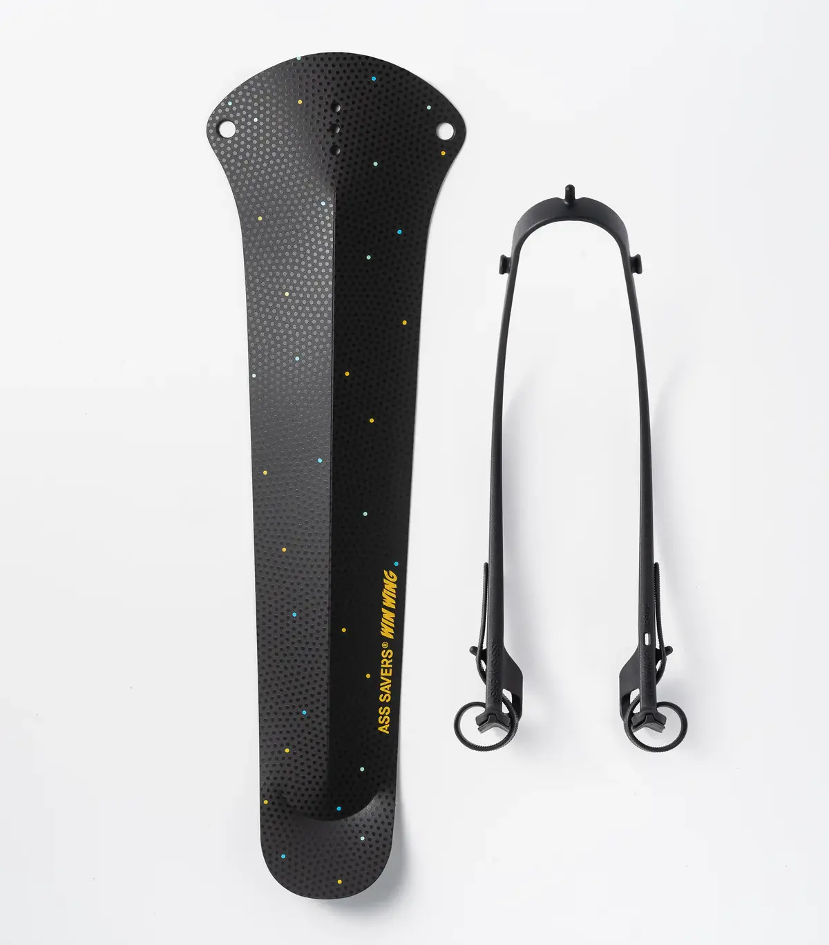 Ass Savers Mini Achterspatbord WRS-2 Win Wing Road Zwart/Geel