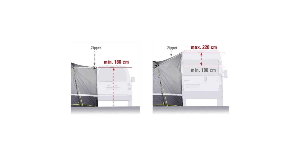 High PeakTrentino 2.0 tent  (Grijs/limoen)