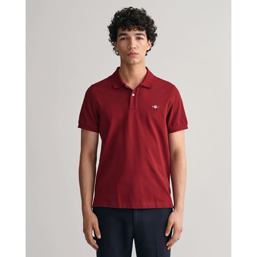 GANT Shield Piqué Polo T-shirt, Plumped Red, 3XL
