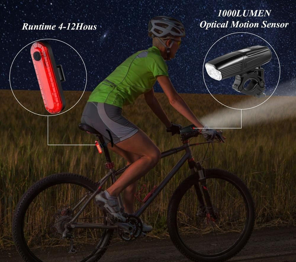 Lampe Avant avec Support Guidon Torche - 600 Lumens