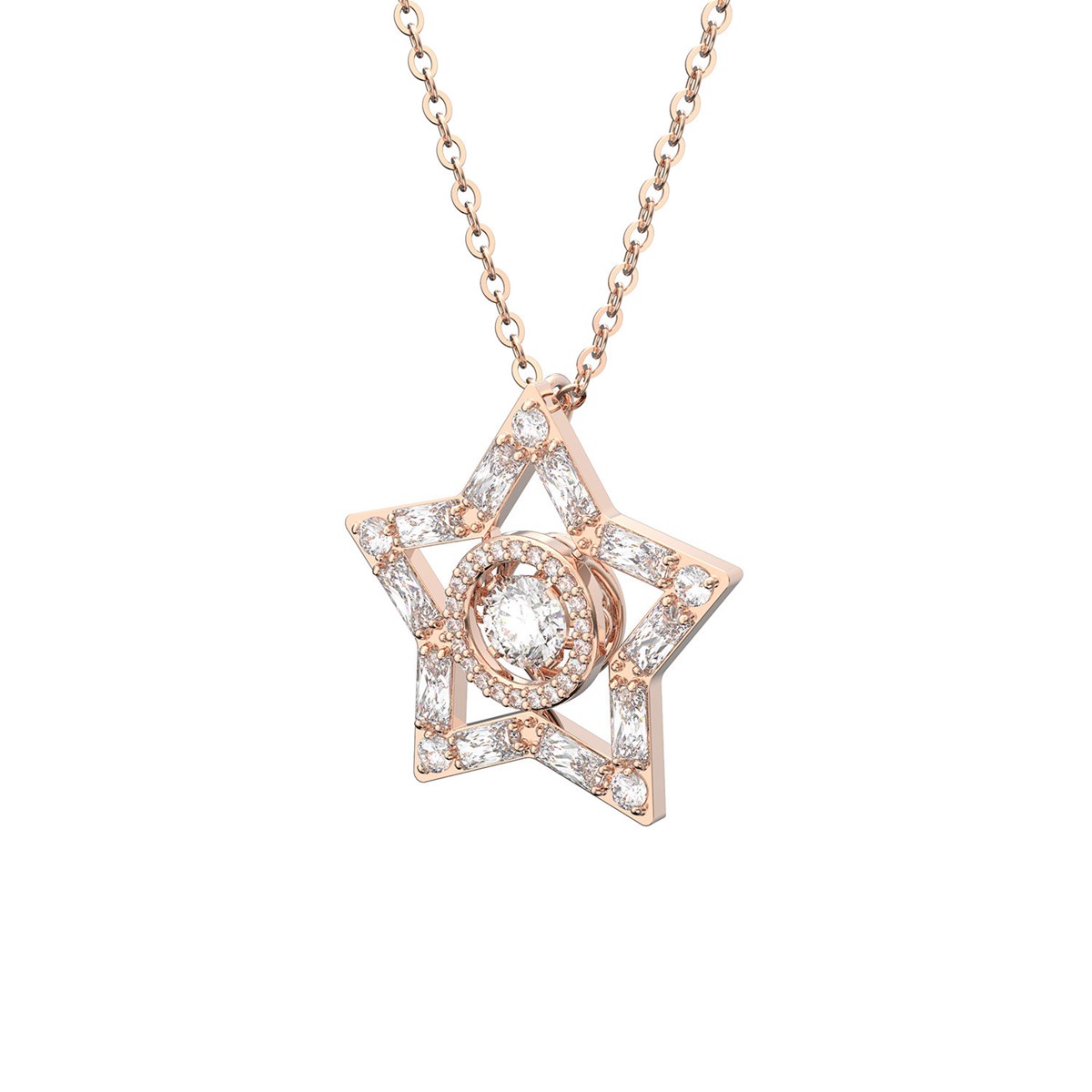 Pendentif Swarovski Stella rosé