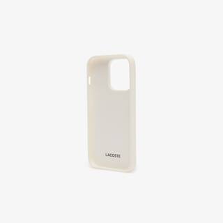 Coque iPhone 14 Pro The Blend imprimé crocodile Coques iPhone - Blanc - Lacoste - Unisex