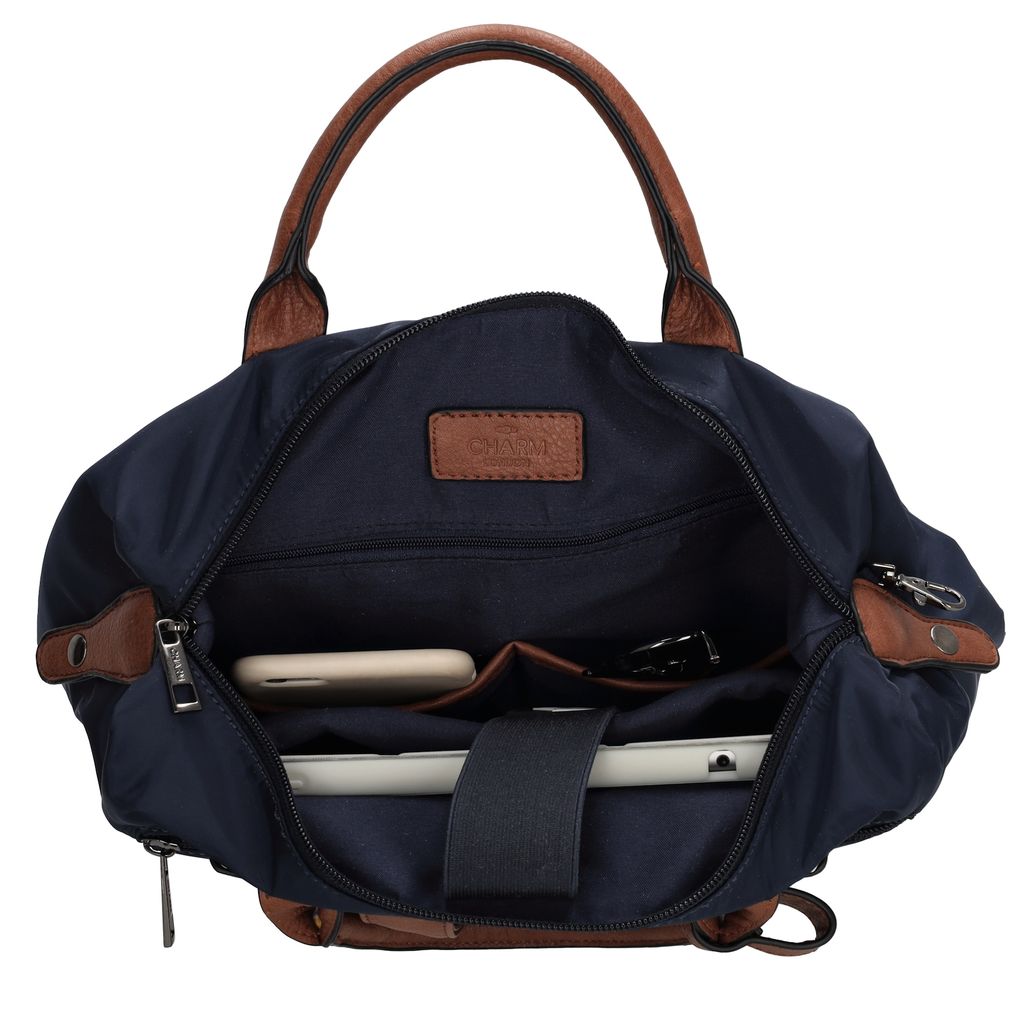 Charm London Buckingham Rugzak L 15,6 inch Blauw