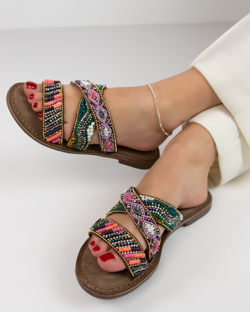 Lazamani Slippers  - multi