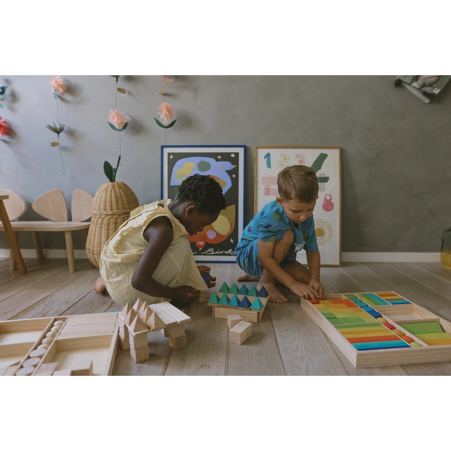 Kinderfeets® Holzbausteine - Regenbogen