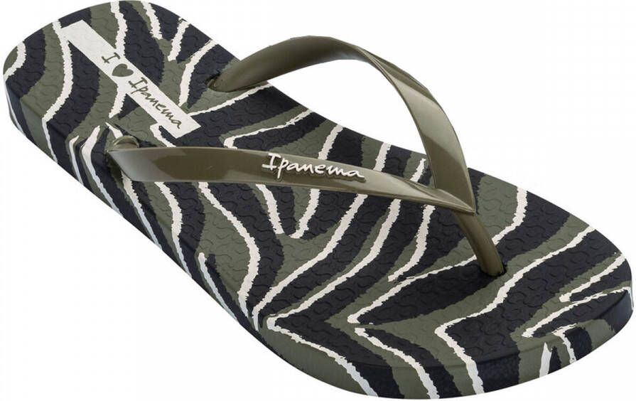Ipanema Animal Print slipper groen combi