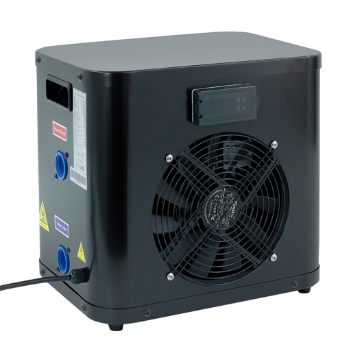 Trocador de calor ML-Air Mini, preto, bomba de calor para piscina de 4 kW