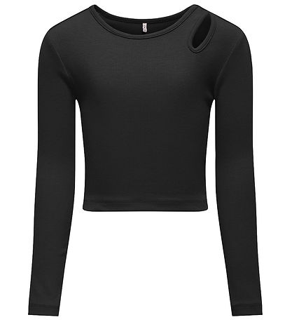 Kids Only Bluse - Rib - KogNessa - Blåck