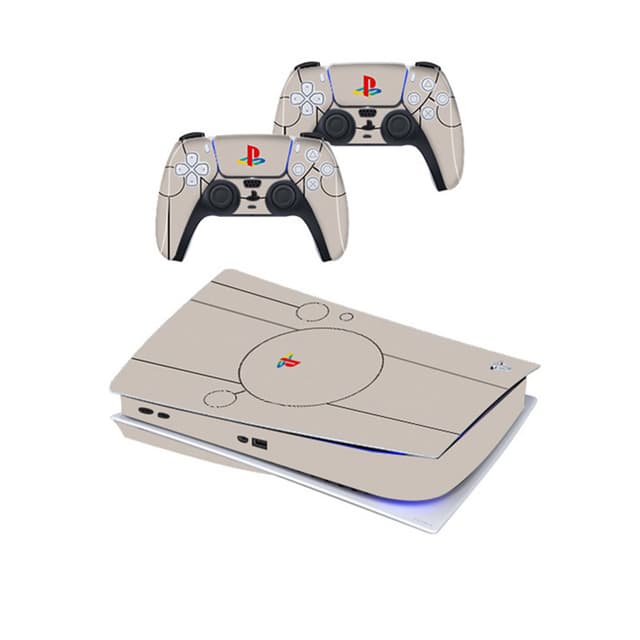PVC-beskyttelse til PS5 og controllere Knogle hvid