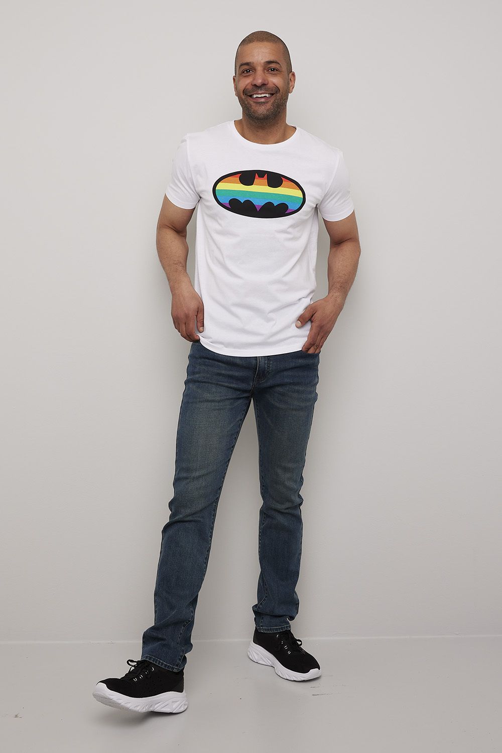 T-skjorte Batman rainbow